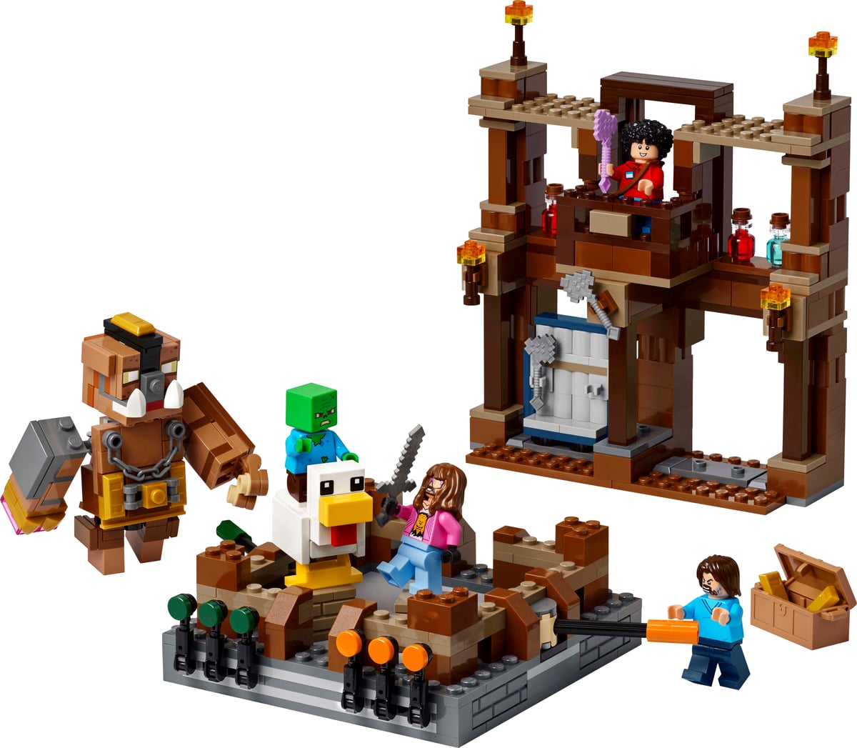 Minecraft: Woodland Mansion Fighting Ring