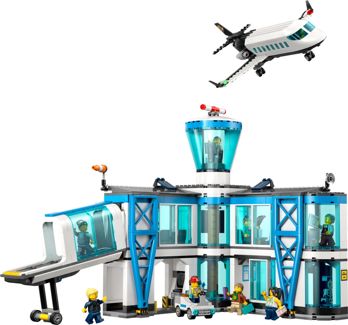 City: Airport with Airplane