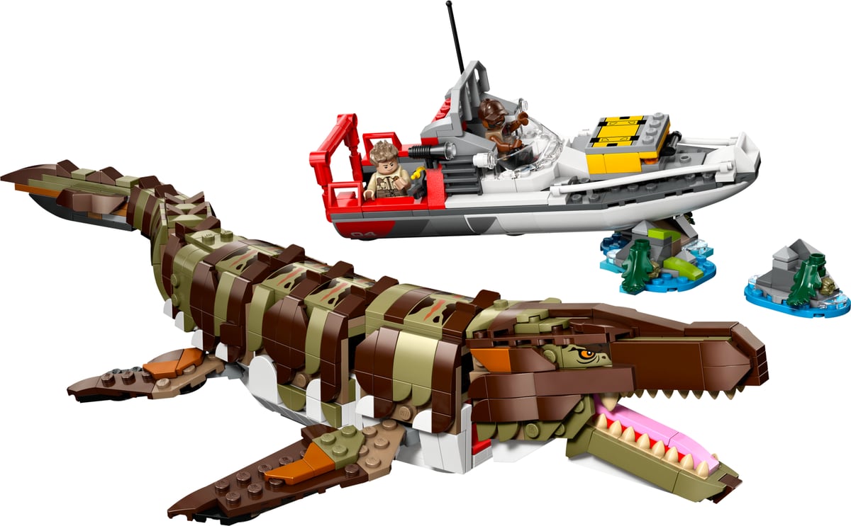 Jurassic World: Brick-Built Mosasaurus Boat Mission